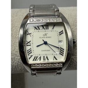 Klaus-Kobec Charisma KKG1928D New Battery Mens Watch 32MM 7" Swiss Made